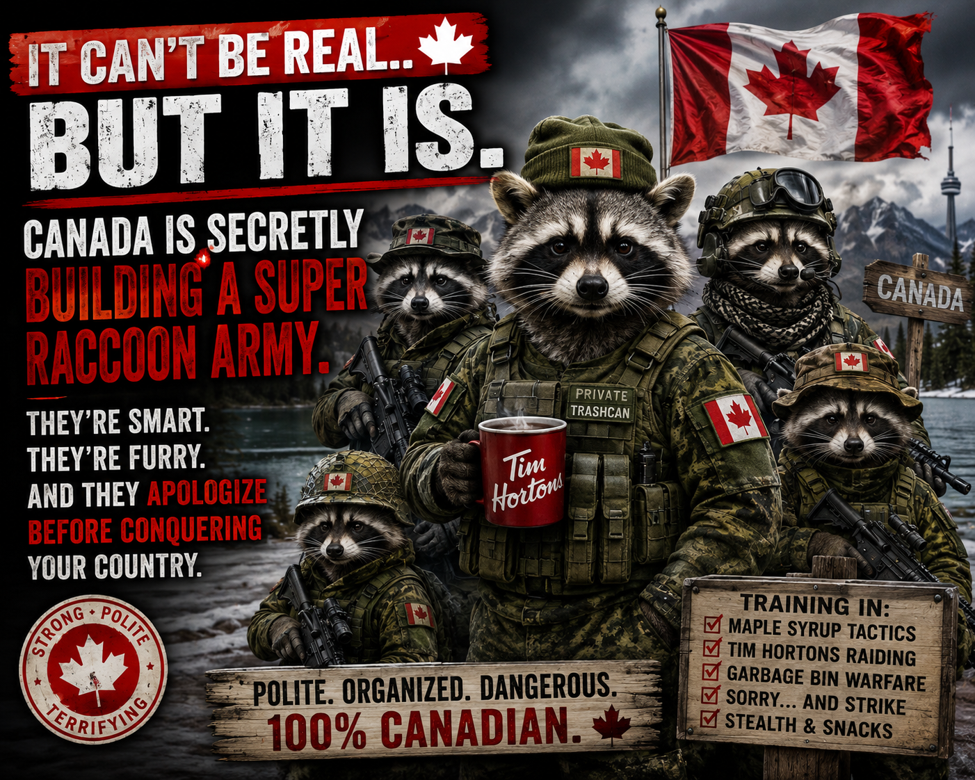 🧨 Today in “This Can’t Be Real — But It Is” — Canada Edition