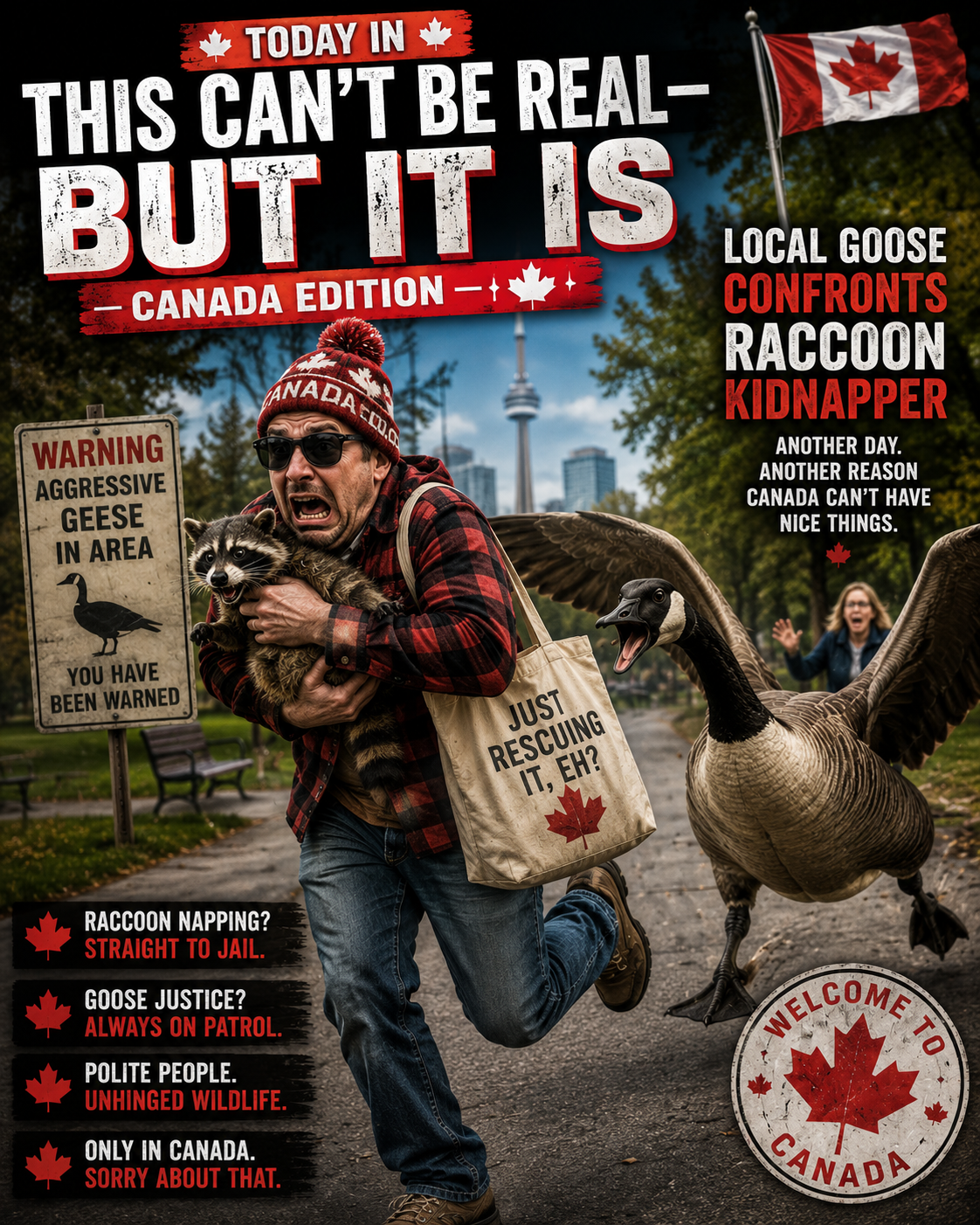 🧨 Today in “This Can’t Be Real — But It Is” — Canada Edition