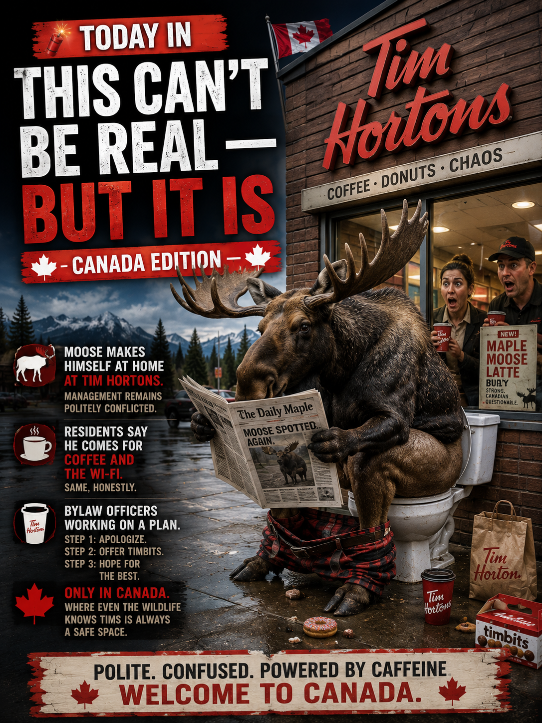 🧨 Today in “This Can’t Be Real — But It Is” — Canada Edition