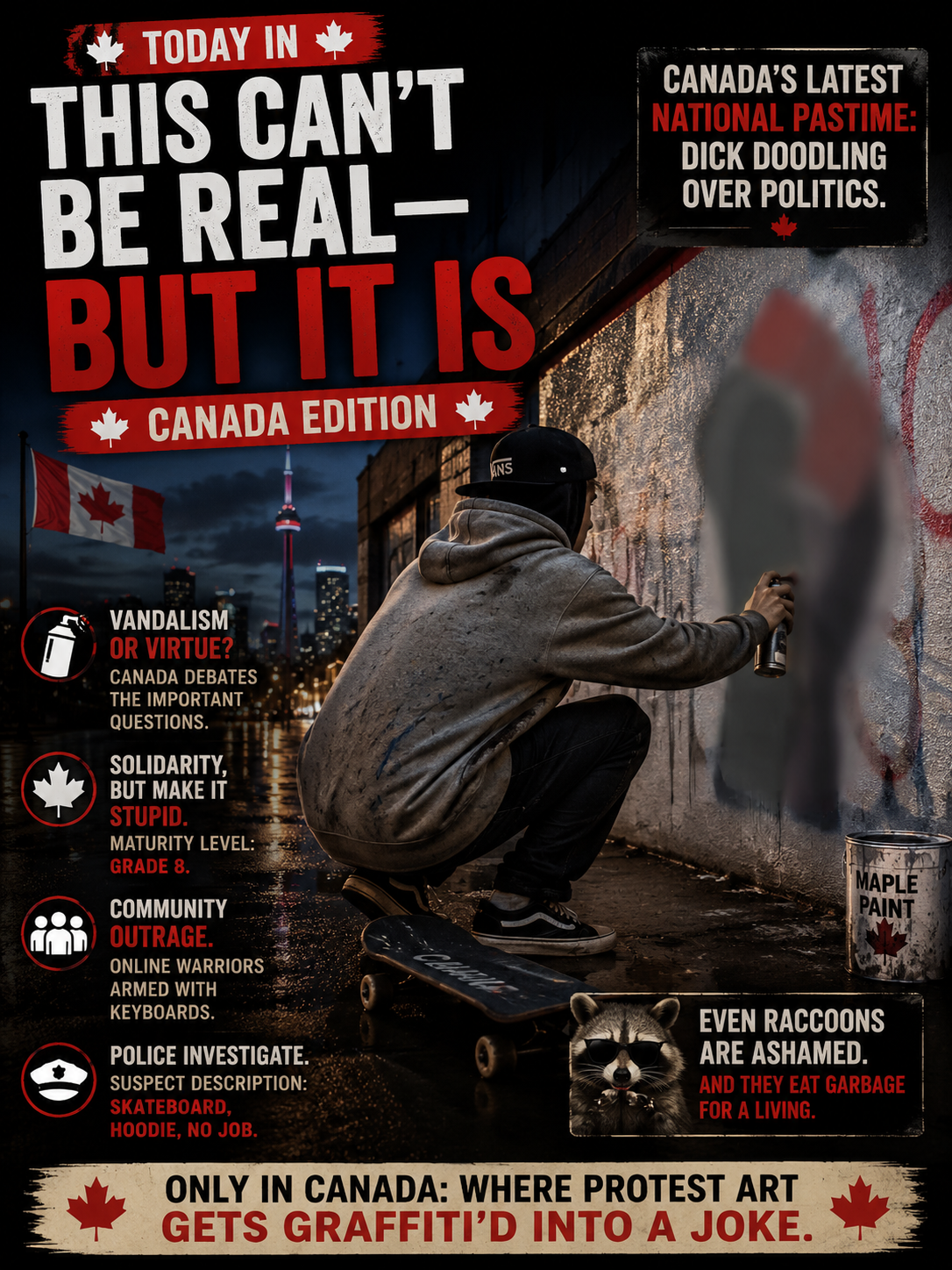 🧨 Today in “This Can’t Be Real — But It Is” — Canada Edition